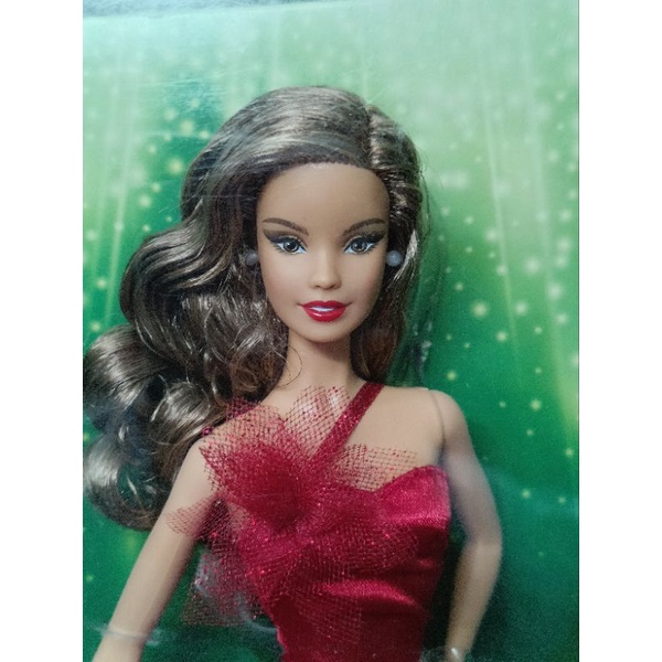 Búp bê barbie Holiday 2022 tóc nâu