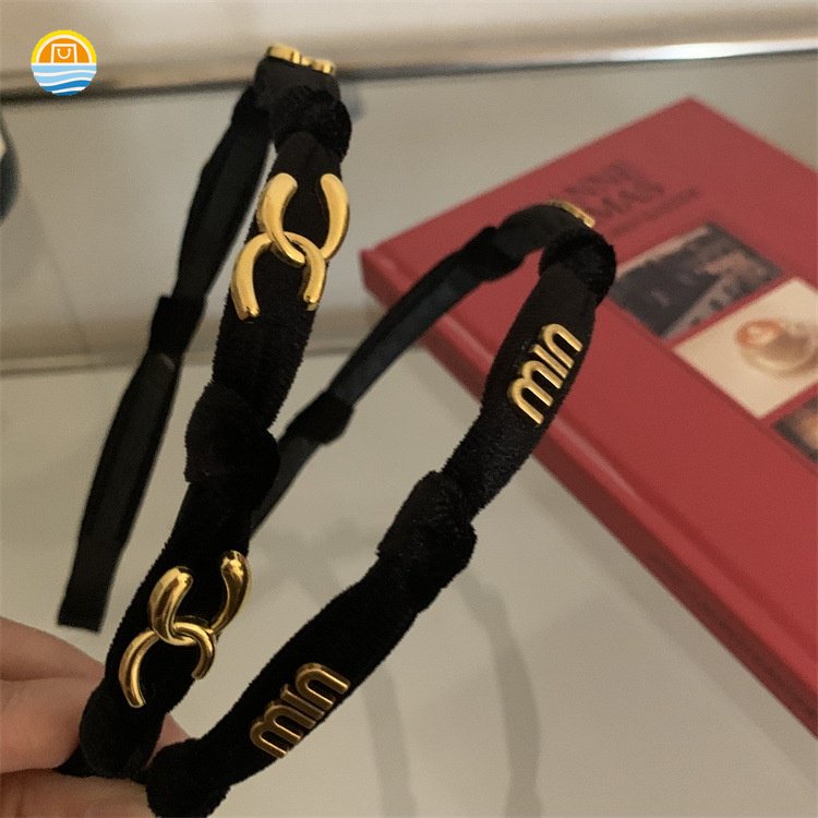 Băng Đô Nhung Mỏng Dạng Xoắn Phong Cách retro Pháp HYJP2