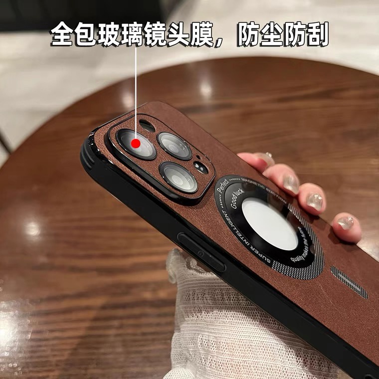 Phong Cách Mới! Kiểu Mới! 2023 Ốp Điện Thoại Da Từ Tính Chống Dấu Vân Tay Cho iPhone 13 12 14 Pro Max 12 Pro Max