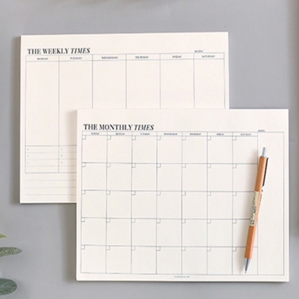 Kế hoạch sách Weekly planner Time Manager B5 60 drap To Do List, School Memo pad Statphiền book planner