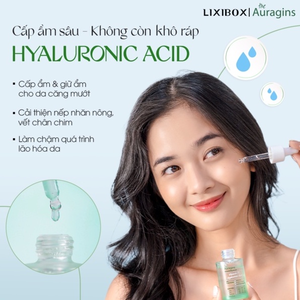 [HB Gift] Tinh chất cấp ẩm The Auragins 8% Vitamin B5 + Hyaluronic Acid Rehydrating Serum
