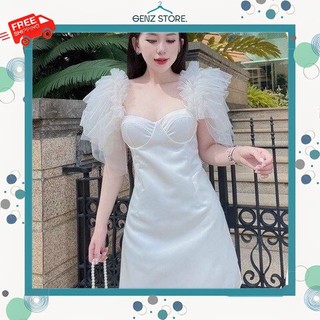 Váy Đầm Nữ Dáng Ôm Cách Tiên Cúp Ngực, Thiết Kế Trẻ Trung Phù Hợp Mặc Đi Tiệc, Đi Chơi, Lễ Tết FreeSize - GENZ STORE.