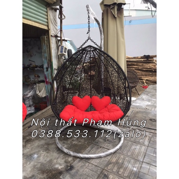 xích đu lồng đôi thư giãn sân vườn giá rẻ