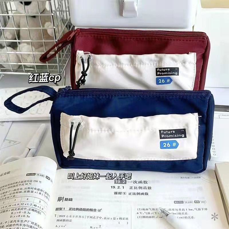 hộp bút nam Túi Xách canvas Cỡ Lớn Thời Trang Trẻ Trung