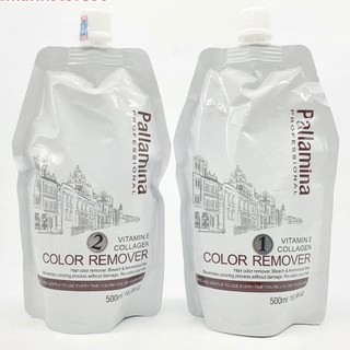 Bộ bóc màu tóc amoniac pallamina 500ml/ (túi) hỗ trợ bóc màu đỏ đen không hại tóc