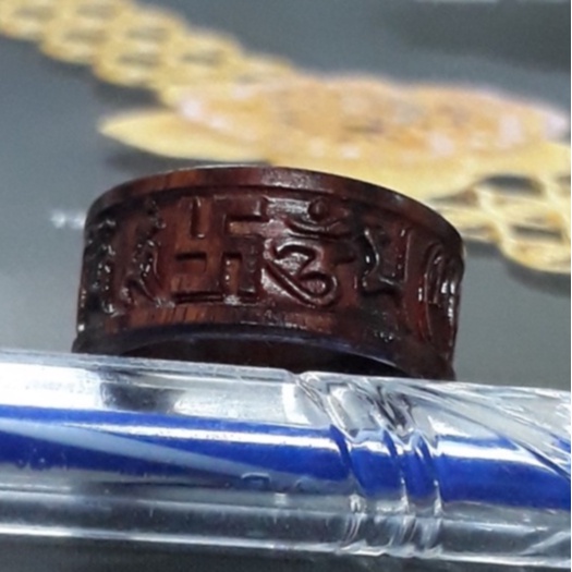 NHẪN GỖ, SỪNG khắc  omani