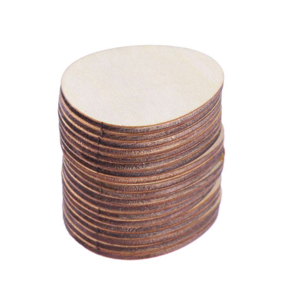 LAKAMIER Set 10 / 50 Quả Trứng Gỗ Treo Trang Trí Lễ Phục Sinh