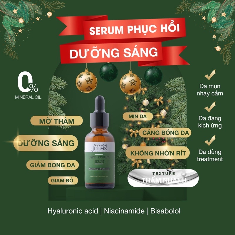 Serum Dưỡng Sáng 🍀 Cho Da Mụn Nhạy Cảm 👉 The Beauty Of Jones