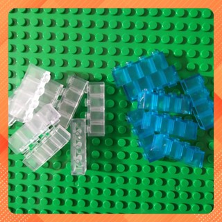Combo 10 gạch 1x4x3 màu trắng trong suốt no.027 phụ kiện moc