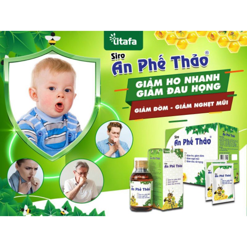 Siro Ho An phế Thảo-Hỗ trợ giảm ho long đàm,nghẹt mũi