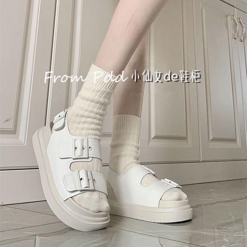 Sandal Đế Cao hai màu Cá Tính Ulzzang hottrend