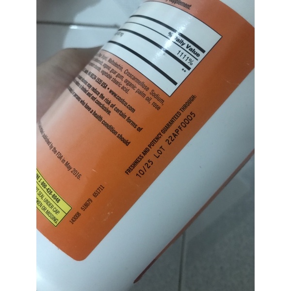 Viên uống Vitamin C 1000mg 500 viên Mỹ 10/2025