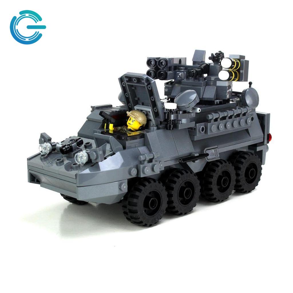 Mô hình lắp ráp xe Stryker APC Military Armored Vehicle SHORAD Gamestop.vn LGBB15