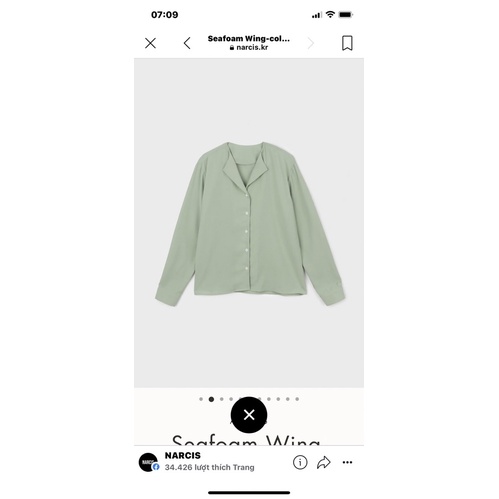 Pass áo sơ mi Narcis newtag