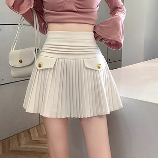 Chân váy dập ly ngắn túi cúc