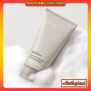 Sữa Rửa Mặt Tro Núi Lửa Giảm Mụn Đầu Đen, Bã Nhờn Innisfree Jeju Volcanic Pore Cleansing Foam Srm 150ml (New 2022)