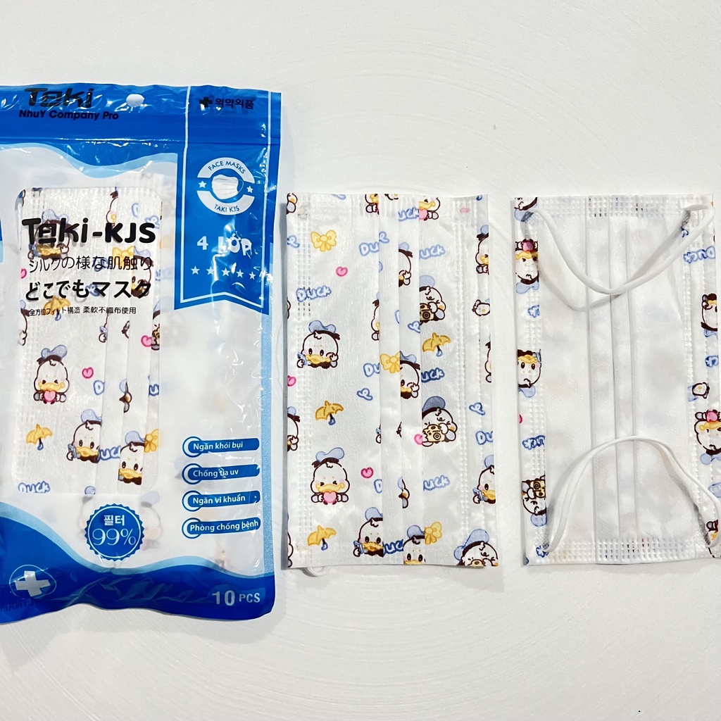 Khẩu trang YTế Taki người lớn họa tiết hoạt hình mã YT08