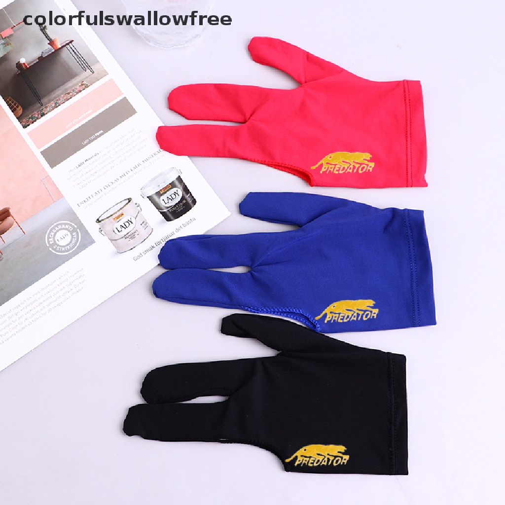 Găng Tay Trái / Phải Chơi Bida Ba Ngón Đầy Màu Sắc ABC