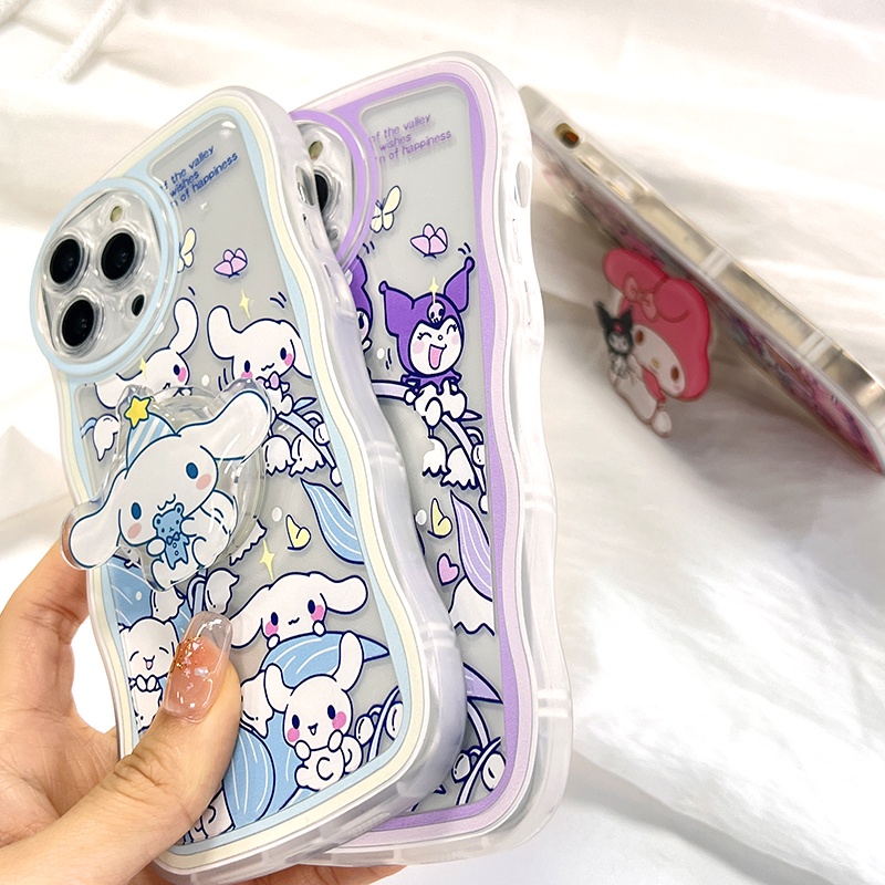 OPPO F11 F9 F7 F5 F1S Youth Pro Cho Ốp lưng điện thoại In Hình Melody Kuromi Wave Bracket