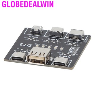 Globedealwin Data Cable Detection Board Sensitive Accurate Multiple Protection USB Tester for Type C