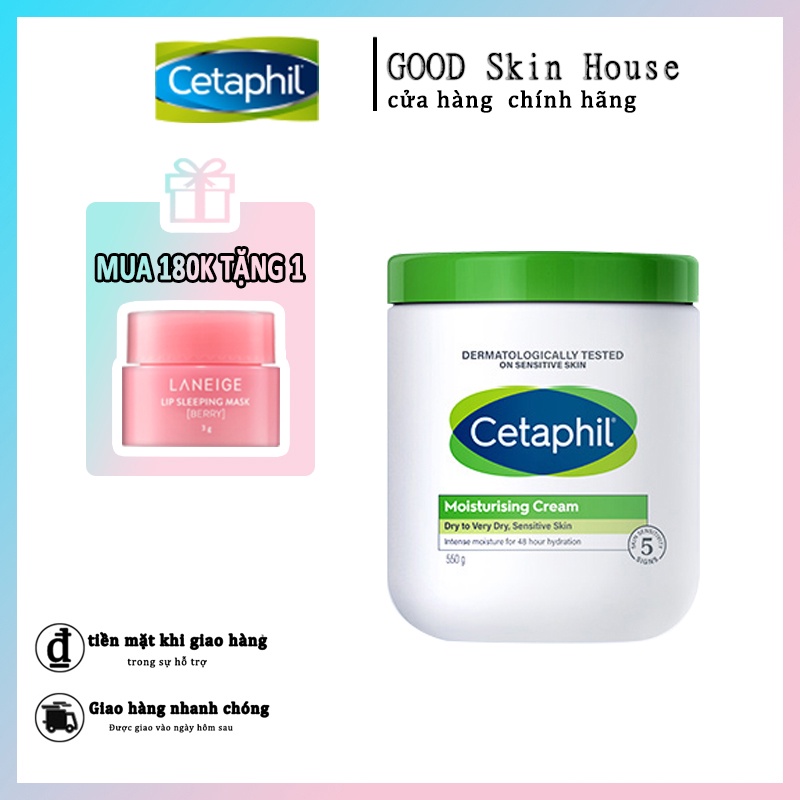 Kem Dưỡng Ẩm cetaphil Úc Cho Da Khô Và Nhạy Cảm Nhẹ Nhàng 550g Giúp Dưỡng Ẩm Cải Thiện Tình Trạng Chàm Trên Da