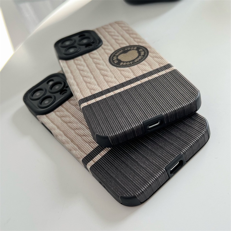 Ốp Điện Thoại Họa Tiết Gấu Đơn Giản Cho iPhone 14 13 12 11 Pro Max