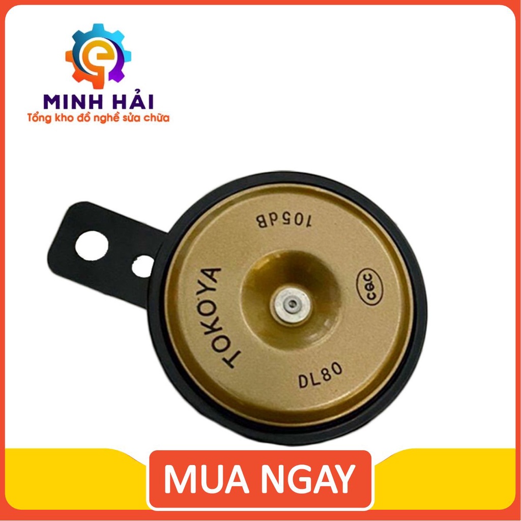 Còi Xe Máy TOKOYA, Còi Xe Âm Thanh Lớn 105Db, Chống Thấm Nước 12V - Đồ Nghề Minh Hải