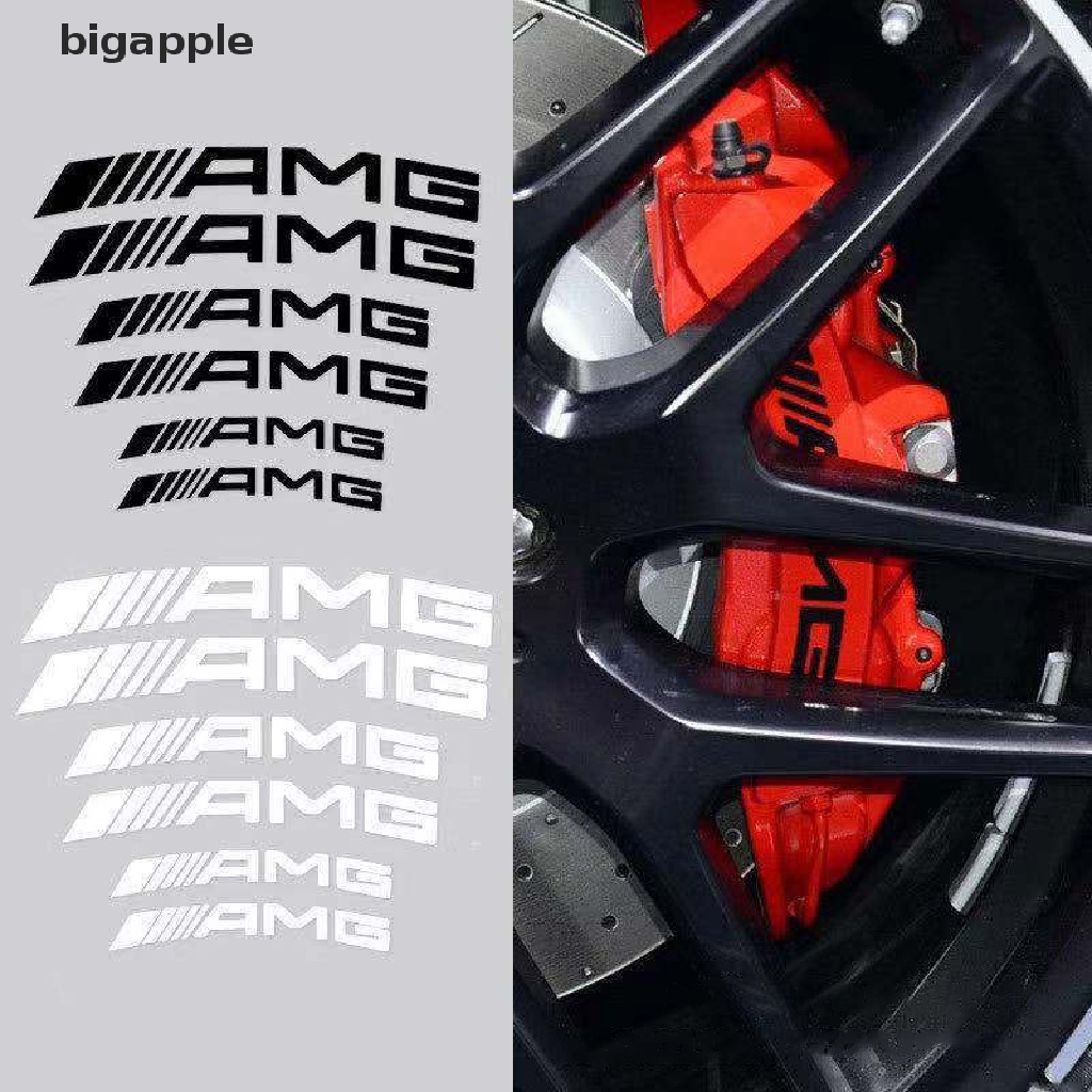 Bộ 6 Đề Can Vinyl Chống Thấm Nước Dùng Để Dán Trang Trí Xe Mercedes AMG