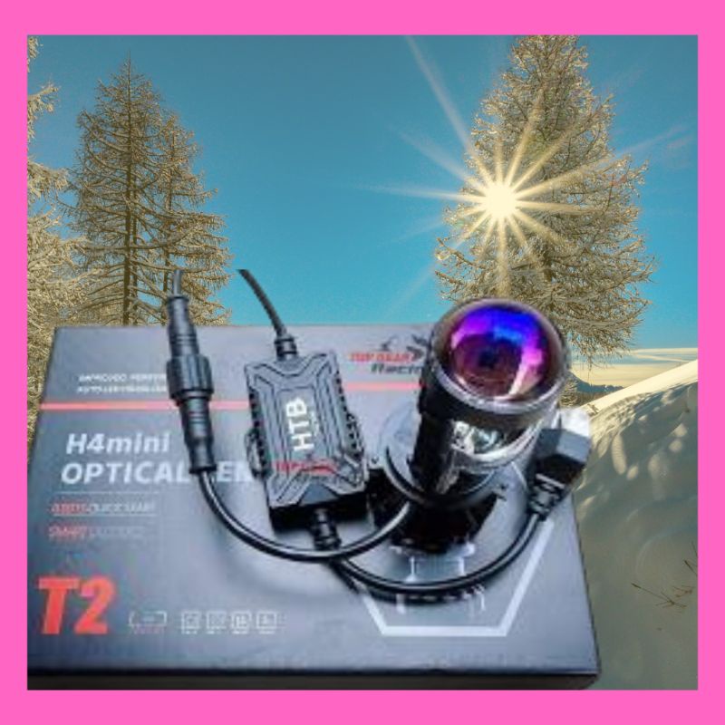 Đèn pha Led bi cầu mini T2 mẫu 2022 giá 1 bóng( hộp 2 bóng) phù hợp các loại xe máy, ô tô.