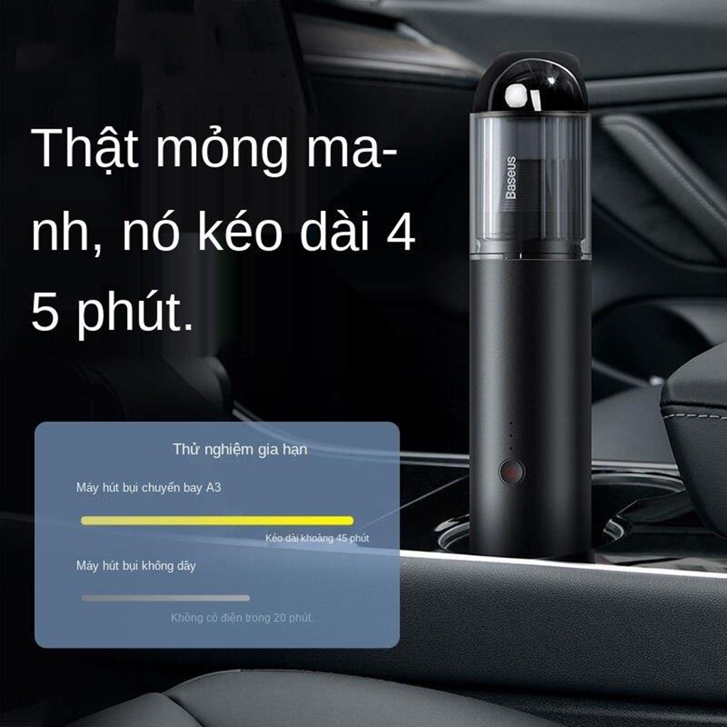 Máy Hút Bụi Gia Đình Cầm Tay Không Dây Baseus A3 Công Suất Lớn 135W