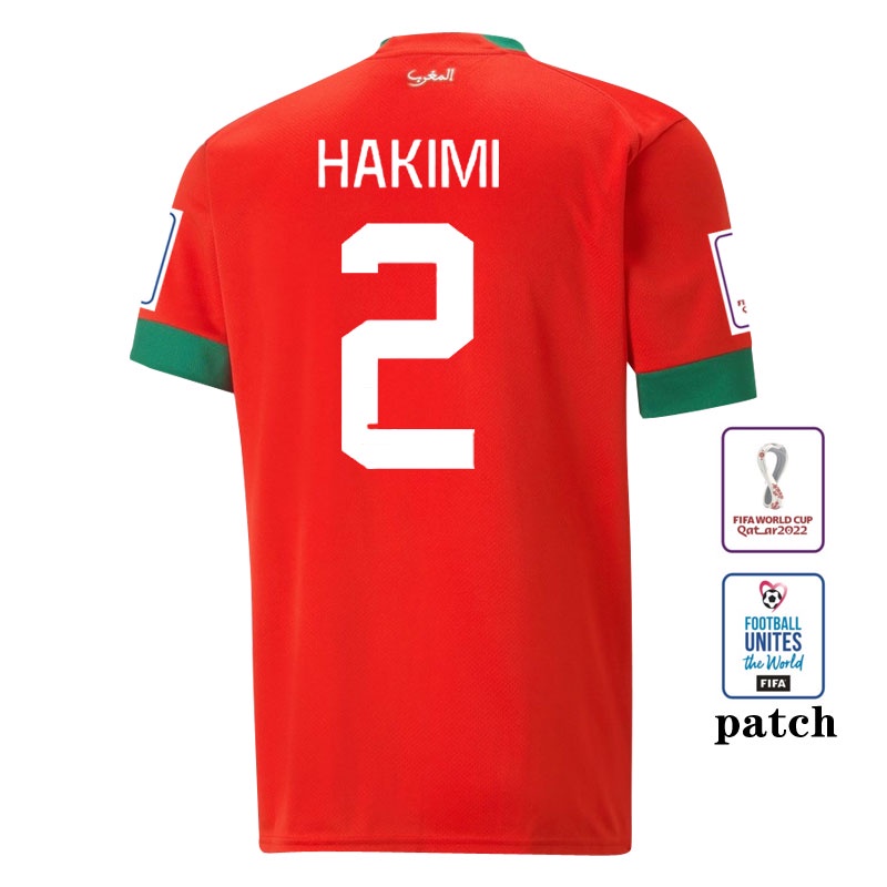 Áo Bóng Đá Số 22-23 Morocco Sân Nhà S-2XL Thời Trang 2022-23