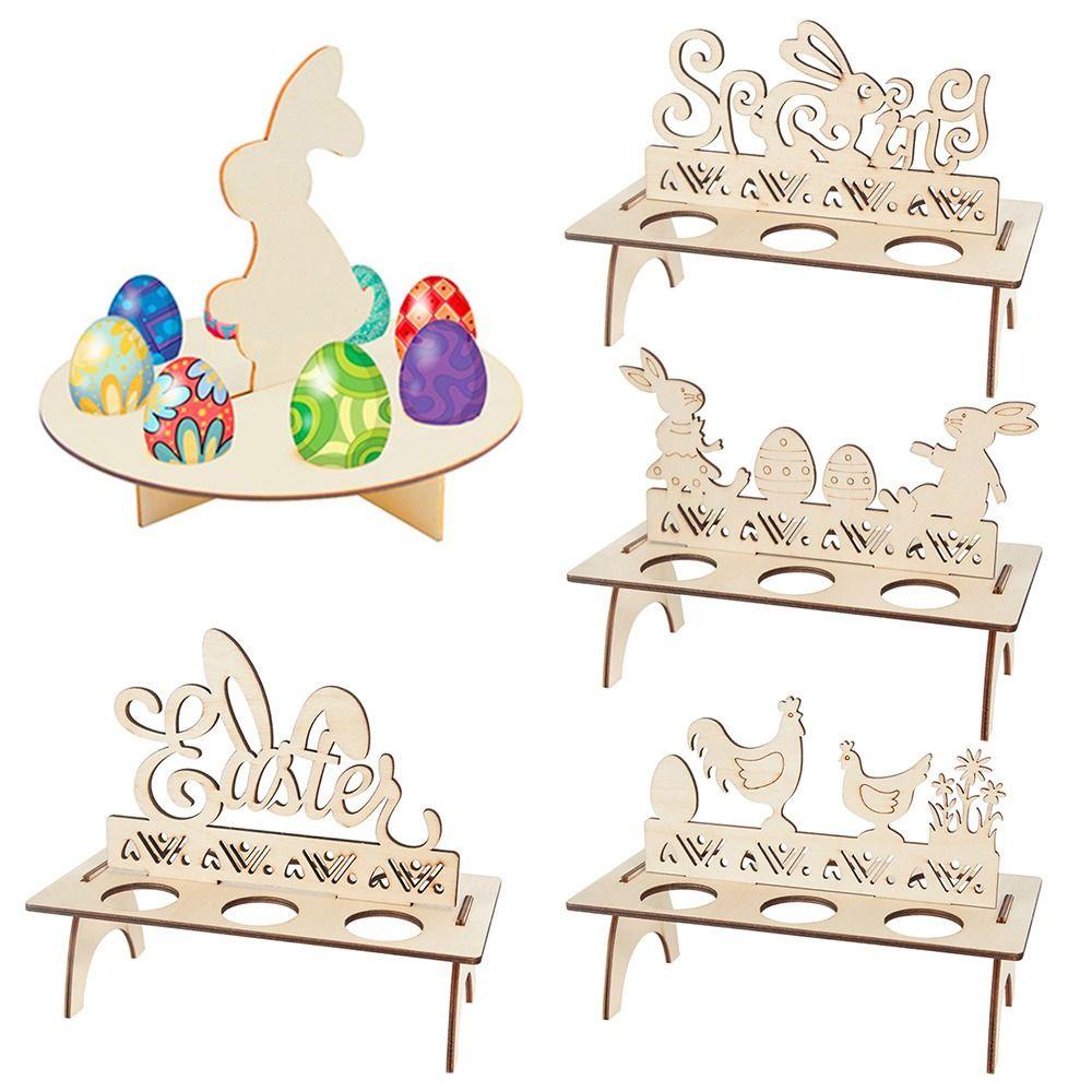 CONOPERY Giá Đỡ Trứng Phục Sinh Hình Gà / Thỏ Độc Đáo Trang Trí Nhà Cửa