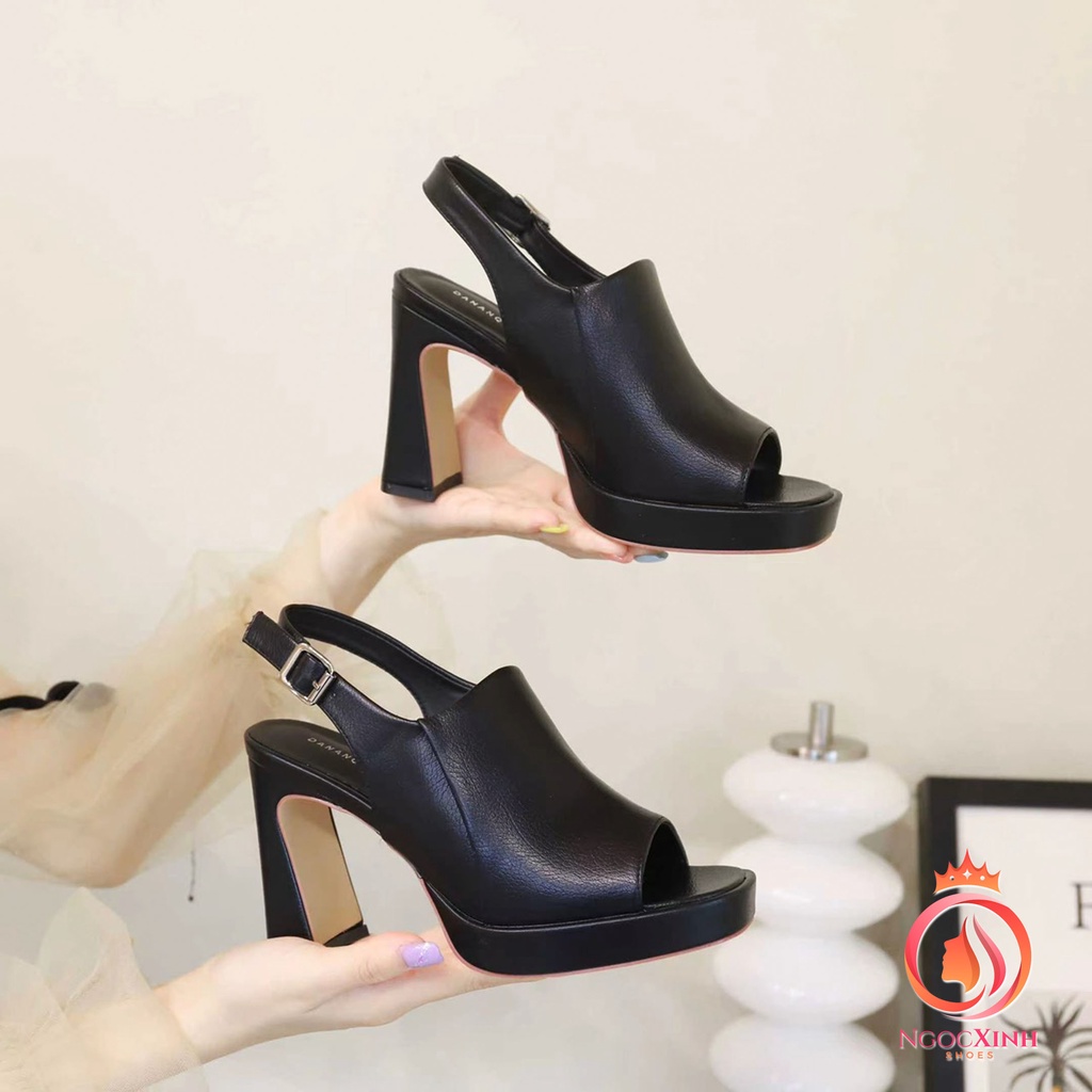 SANDAL BẢN TO MẪU MỚI, DA THẬT GÓT CAO 9F. HÀNG QUẢNG CHÂU CAO CẤP.