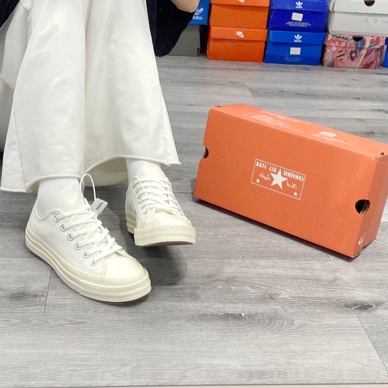 [Ảnh Thật+Fullbox+Bill] Giày Thể Thao Cv Kem