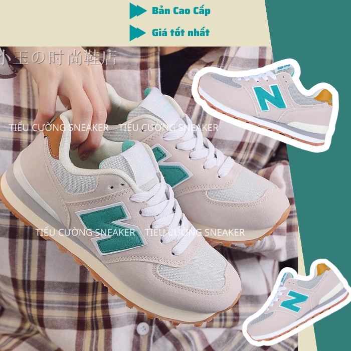 Giày sneaker New Balance 574 Xám Navy Da Lộn. Giày Nữ NB 5740 Hàng Cao Cấp. Giày Cổ Thấp Dáng Basic
