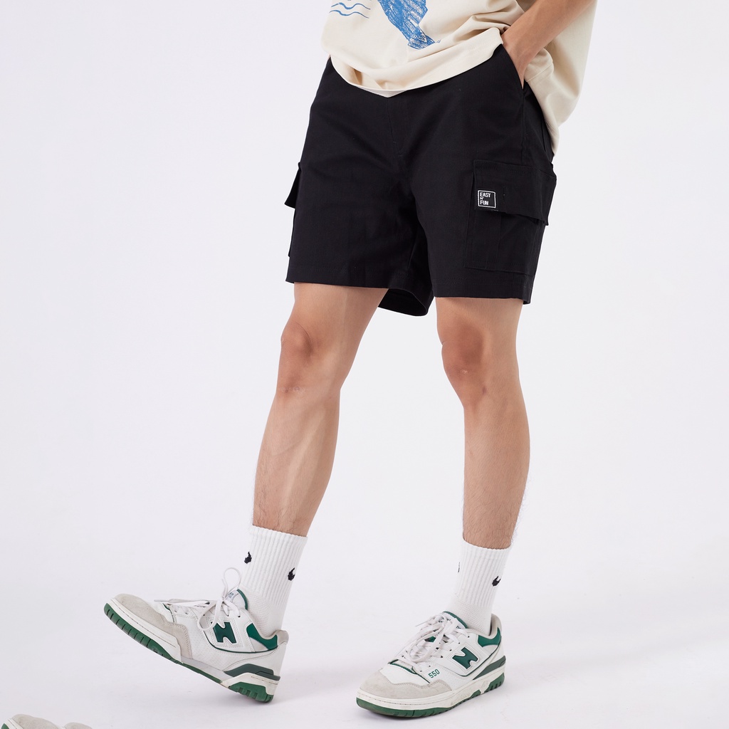 Quần short kaki túi hộp unisex nam nữ V2 cargo short