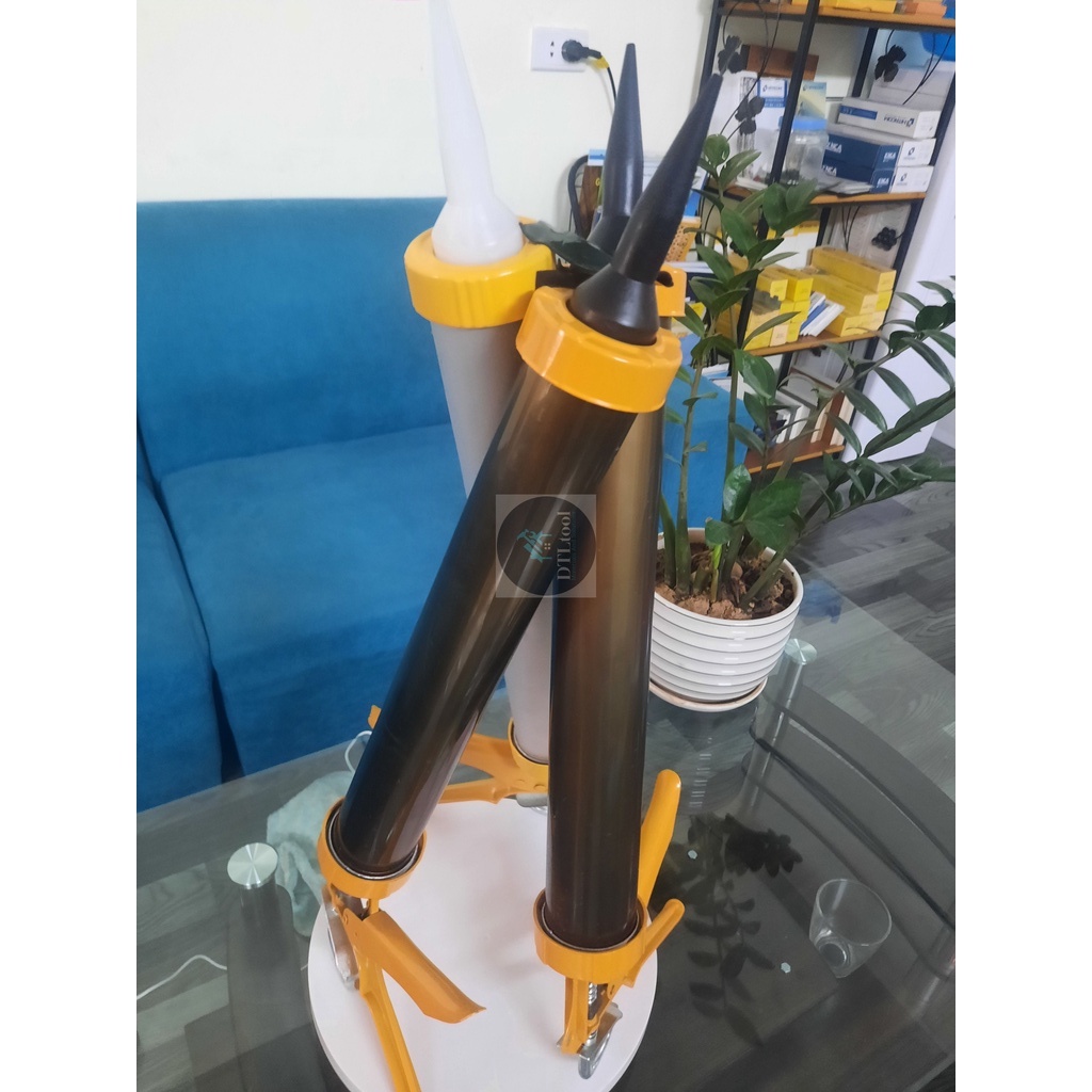 Súng bơm keo Sikaflex. Dụng cụ bơm keo Flex 600ml