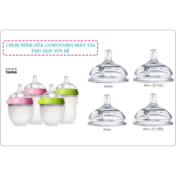 Núm Ti Comotomo Silicon Cao Cấp