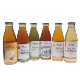 Mật ong nguyên chất 100% thiên nhiên 6 hương vị Mật Shop 1 lít