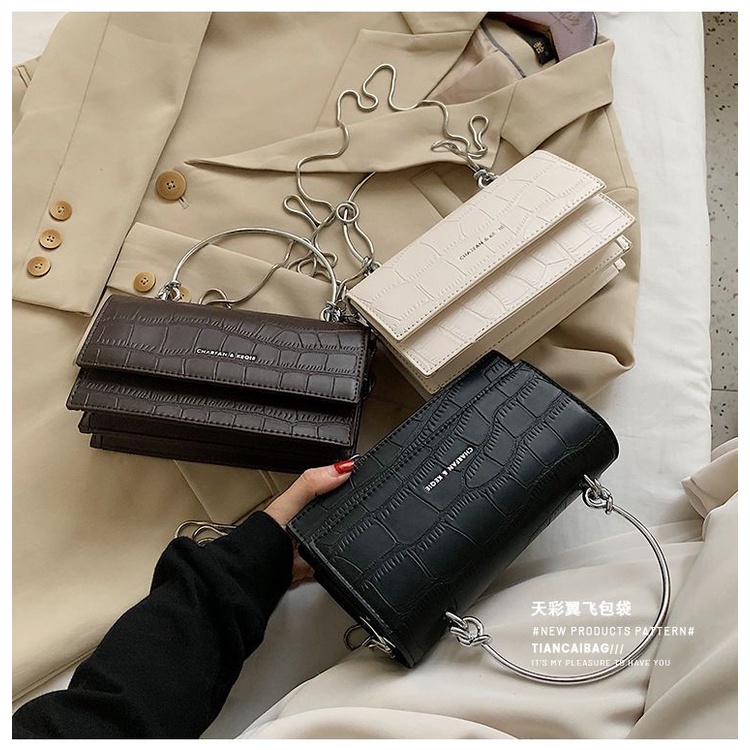 Túi Xách Đeo Vai Hình Vuông Cỡ Nhỏ Thiết Kế Mới Cao Cấp Thời Trang Cho Nữ