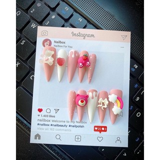 nailbox thiết kế .móng úp,móng giả kèm keo và dũa