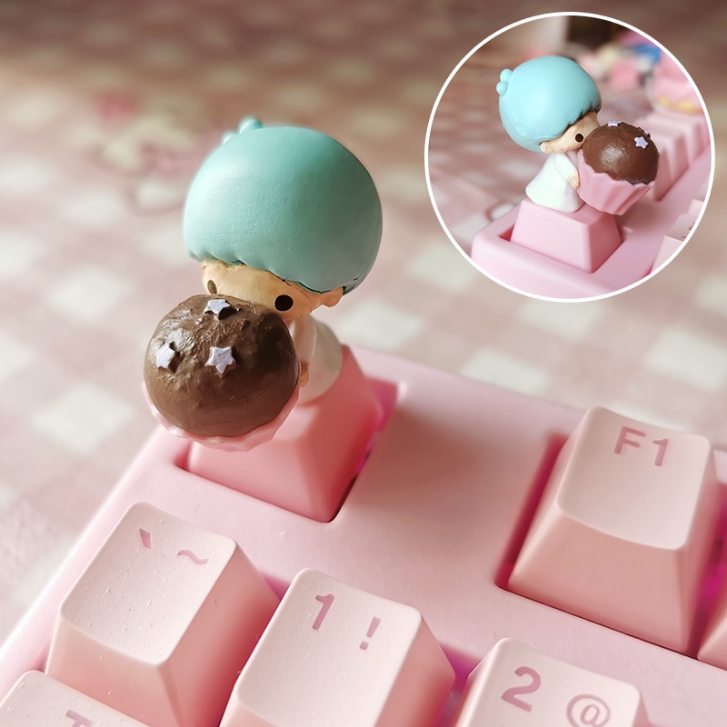Keycap Nút Bàn Phím Cơ Bộ Sanrio Mới 2023 Siêu Dễ Thương Phím Lẻ PBT