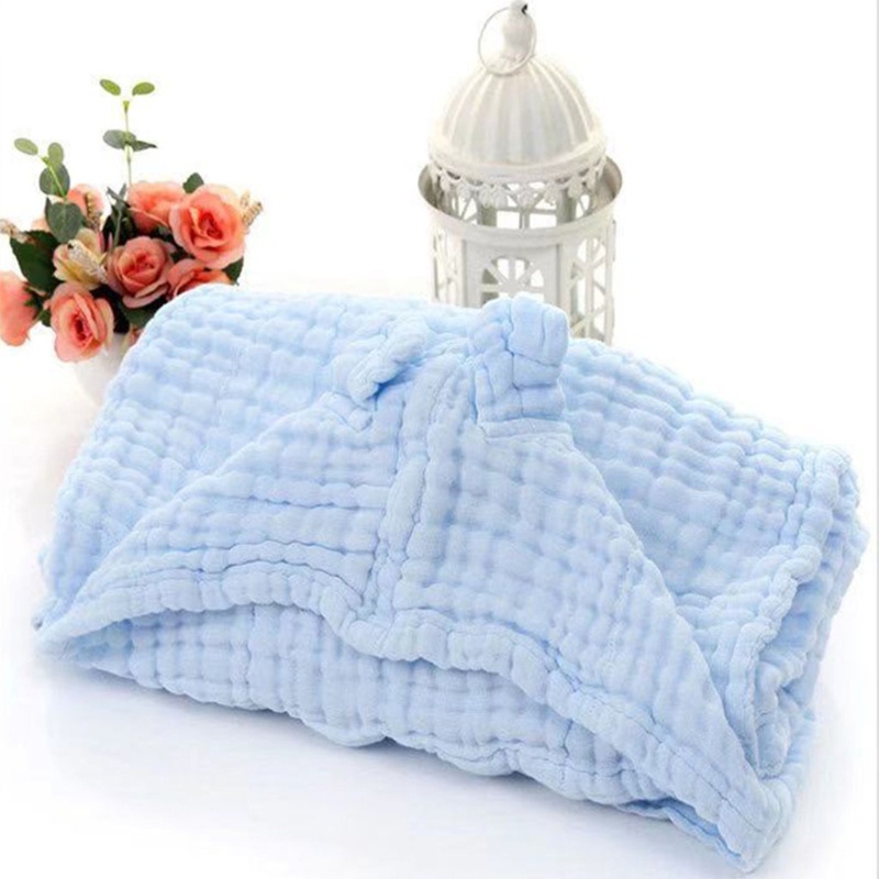 Chăn Quấn Em Bé Chất Cotton 6 Lớp Phối Nón Trùm Kiểu Hồi Giáo Dễ Thương