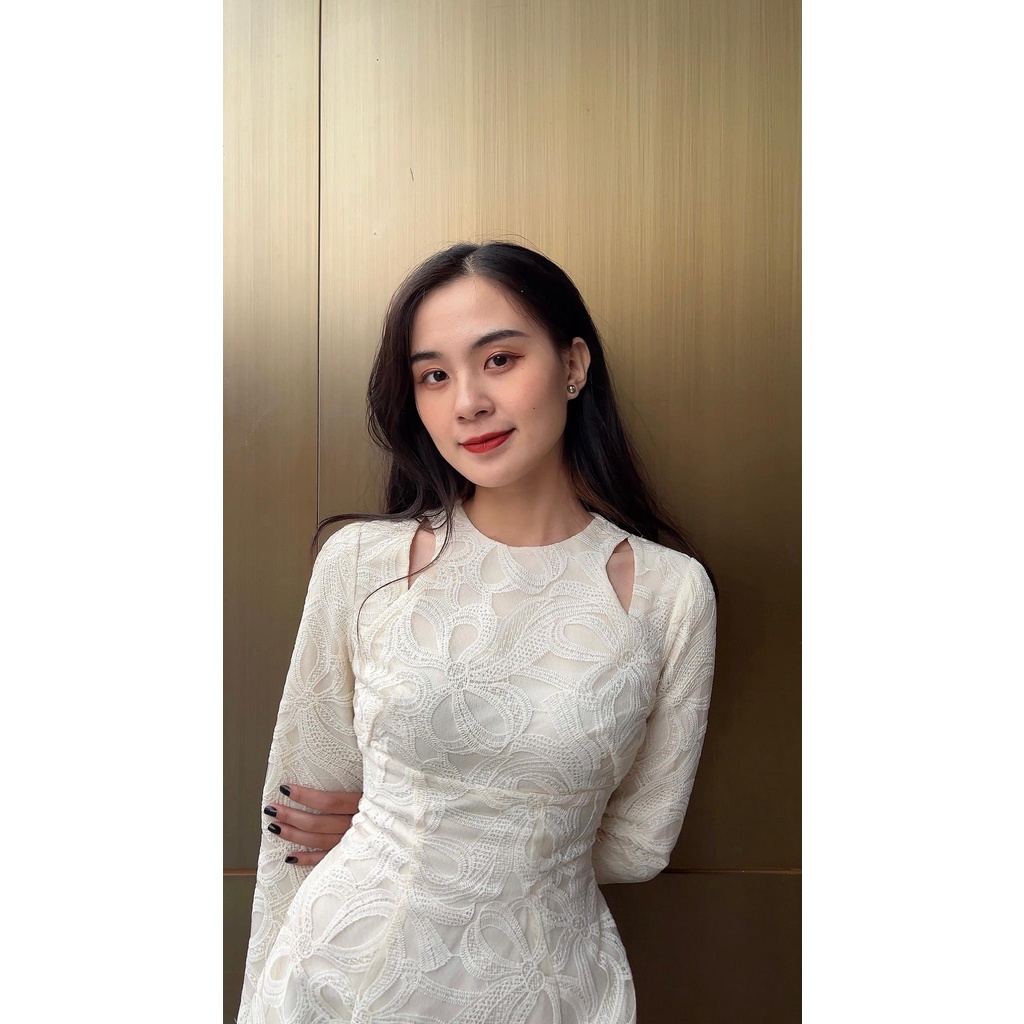 Đầm ren tay dài Myra- MAIIMER