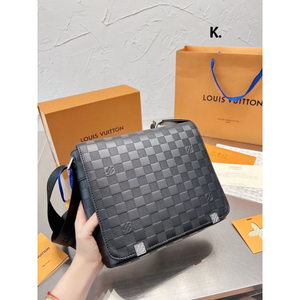 Túi đeo chéo nam(cặp nam) LV hàng super sz26x22cm họa tiết truyền thống phong cách dã man