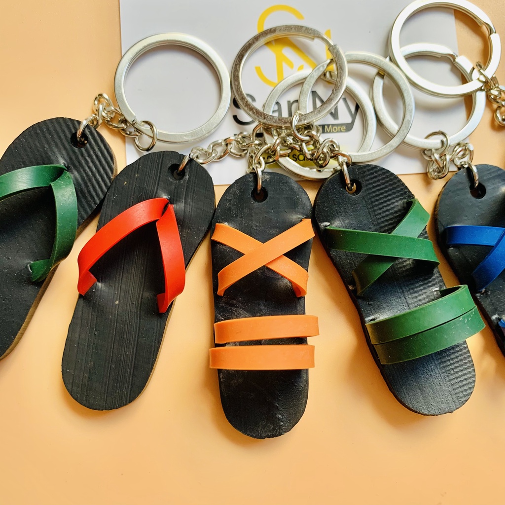 Móc khóa dép cao su handmade quà tặng lưu niệm Việt Nam