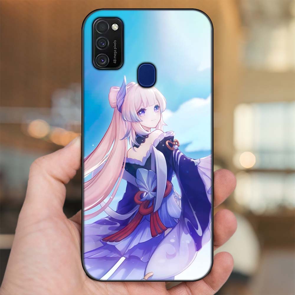 Ốp lưng Samsung M21, M30S viền đen in hình Sangonomiya Kokomi Genshin Impact