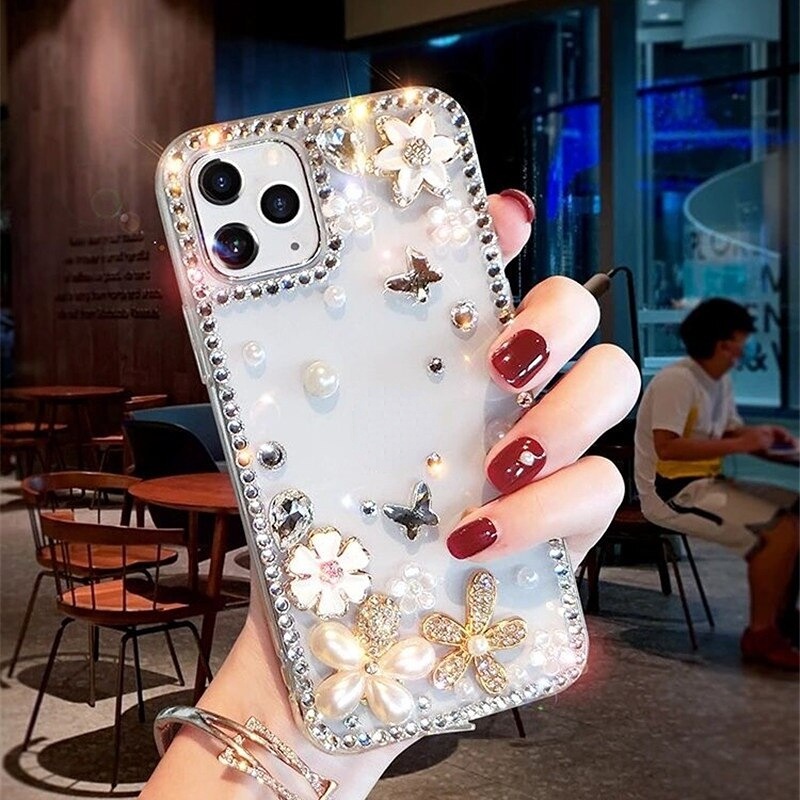 Ốp Điện Thoại Họa Tiết Lọ Hoa 3D Cho Samsung S21 Ultra S22 Plus S23 S20 FE S10 Note 20 10 Note 9 A50 A70