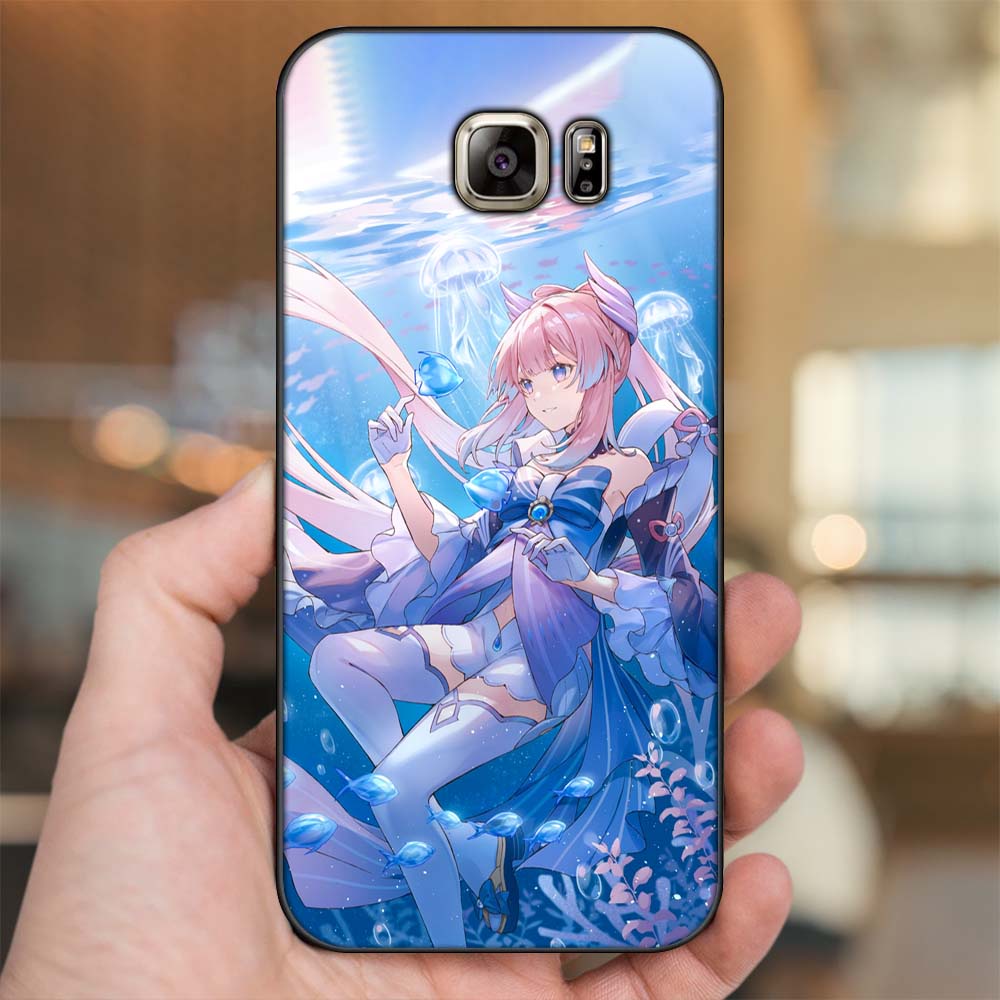 Ốp lưng Samsung Note 5 viền đen in hình Sangonomiya Kokomi Genshin Impact