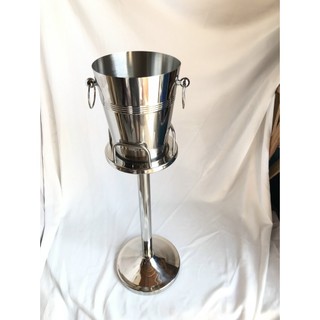 Chân đế để xô ướp đá trang trí tiệc chất liệu inox